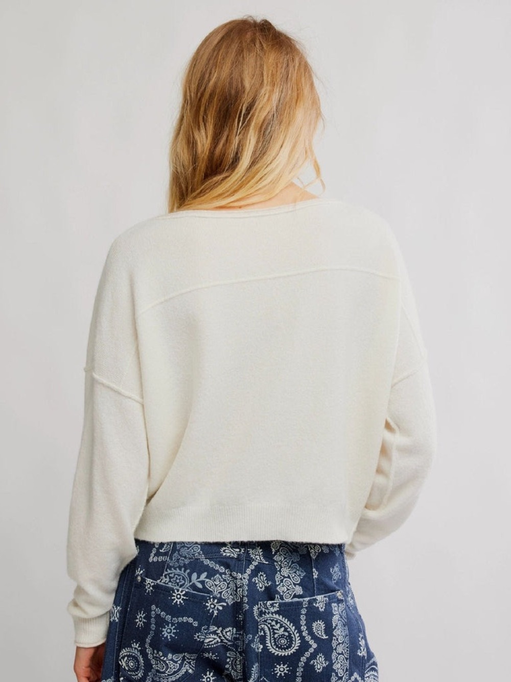 Free People See Me Pullover Ivory - Picture 3 of 5